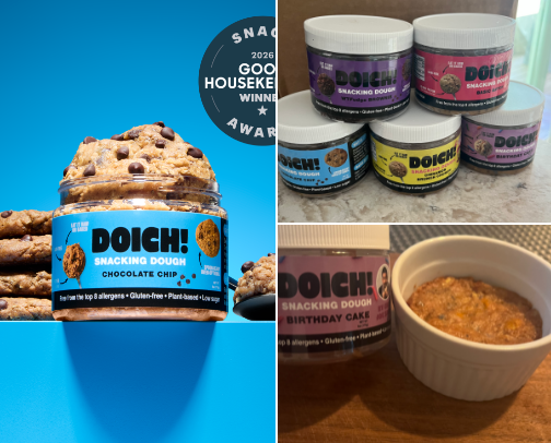Doich! Snacking Dough (indulgence made healthy!) cover photo collage