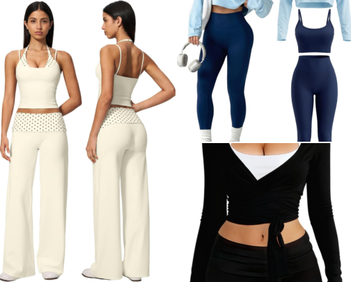 My favorite workout fits 👀 cover photo collage
