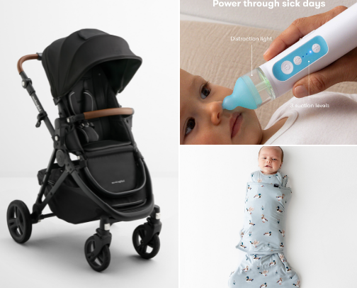 Baby registry must haves! cover photo collage