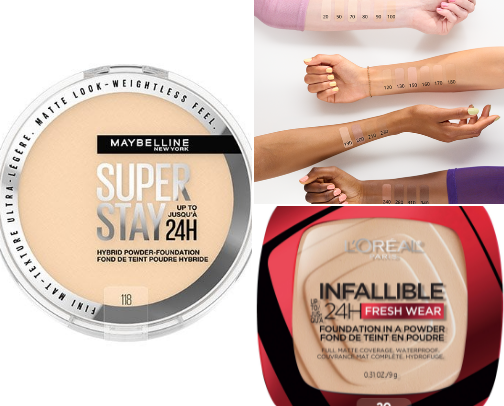 drugstore makeup cover photo collage