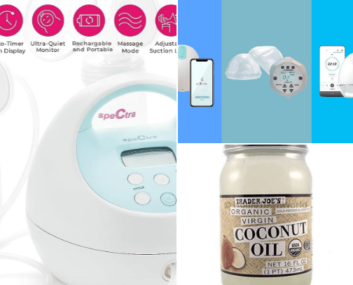 breastfeeding and pumping cover photo collage