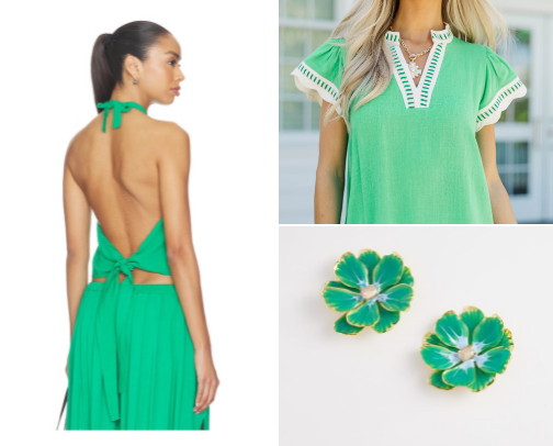 Wear Green in St. Lucia -The Ultimate Tropical Styling Guide cover photo collage