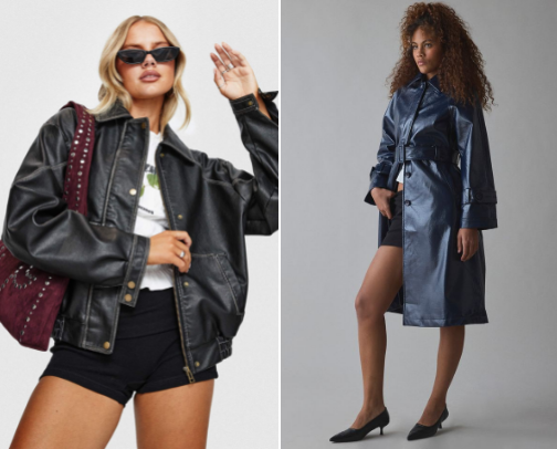 Fabulous (Faux) Leather Jackets cover photo collage