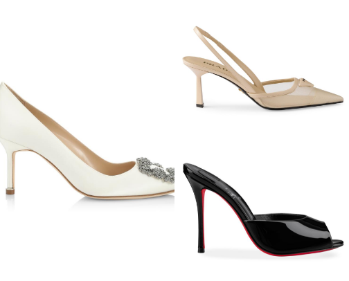 Boujee HEALS that I love but my wallet doesnt cover photo collage