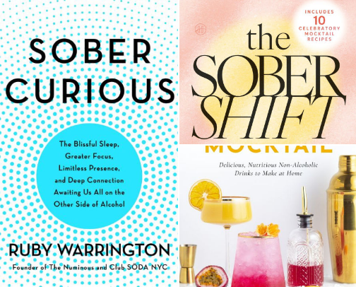 Sober Curious Lit cover photo collage