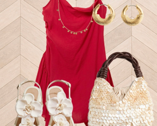 Chic summer outfit❤️ cover photo collage
