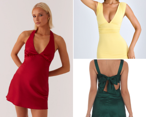 Hoco dress inspo! cover photo collage