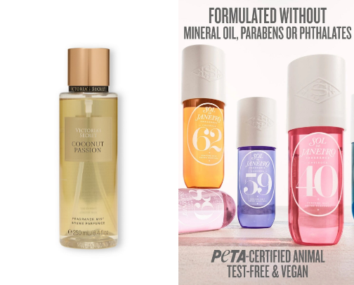 Body mist collection! cover photo collage