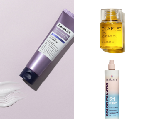 hair products cover photo collage