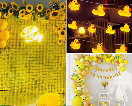 products for the yellow party cover photo collage