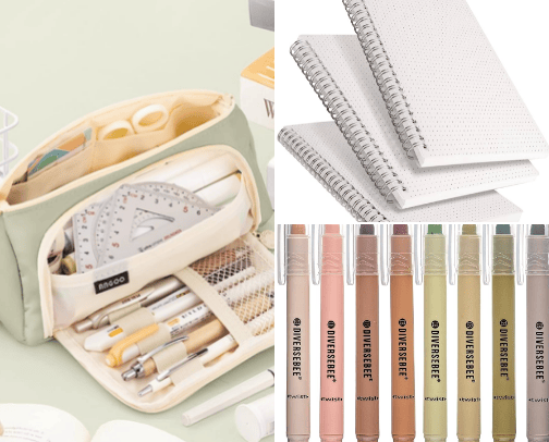 back to school essentials cover photo collage