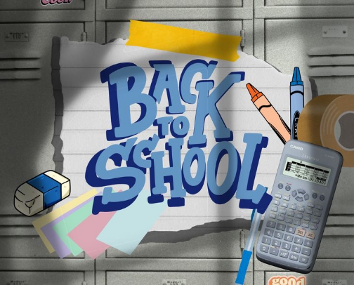 Back2School items ✏️📓 cover photo collage