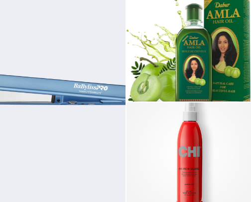 Hair products that I love to use for a flawless look and healthy hair🎀💈 cover photo collage