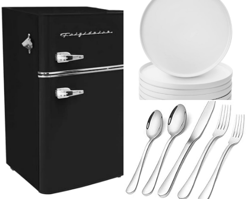 my tried and true college essentials 🪩 cover photo collage