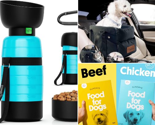 Traveling with Pets | Products I Use & Recommend cover photo collage