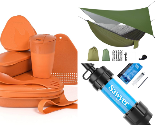 In the great outdoors - camping recs cover photo collage