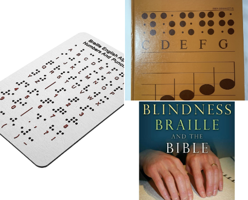 Books For Blind People 📚盲文🎧 cover photo collage