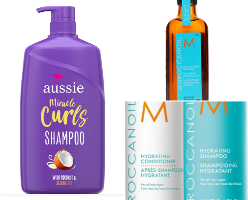 Essential & affordable curly hair care products cover photo collage