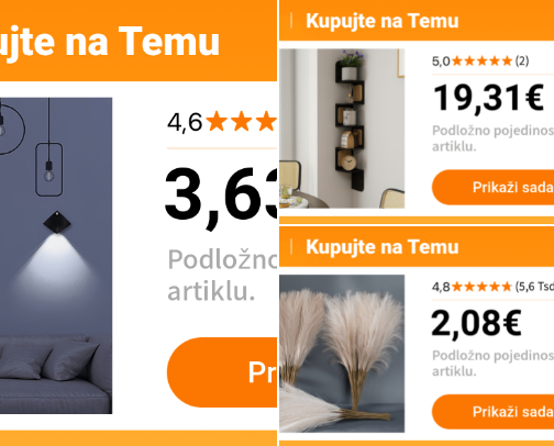 Temu home decore cover photo collage