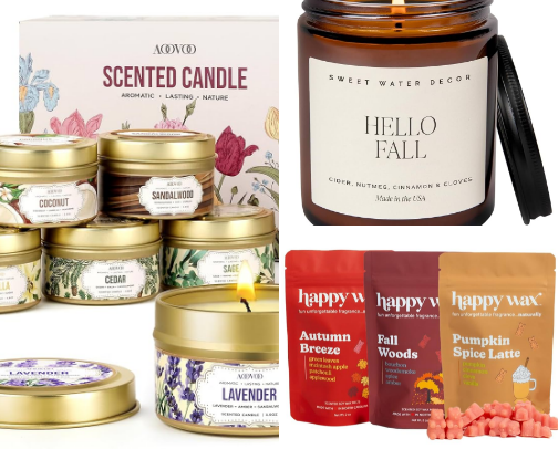Scented Candles for Any Season cover photo collage