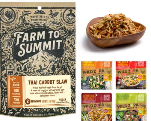 Pre-Made Vegan Backpacking Meals cover photo collage