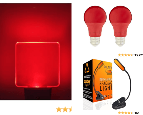 Red lights for sleep cover photo collage