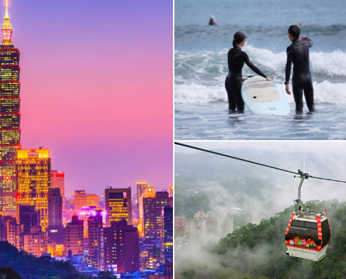 The Best Spots to visit in Taiwan (on a budget) - activities, attractions, food, and more cover photo collage