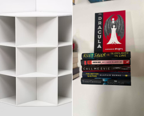 Bookshelves cover photo collage
