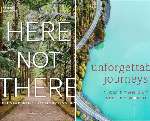 Books on travel cover photo collage