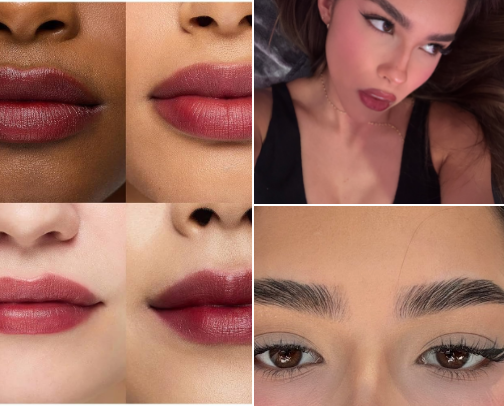 mi rutina de maquillaje de mi video🩷 cover photo collage