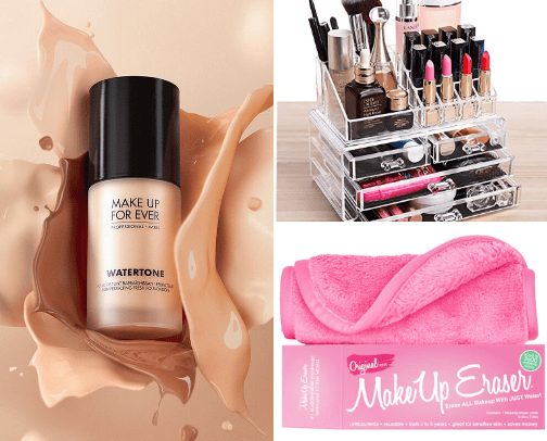 Make up items that every woman needs cover photo collage