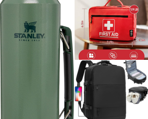 Essential outdoor travel needs cover photo collage