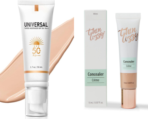 COVER BLEMISHES. BOOST CONFIDENCE. cover photo collage