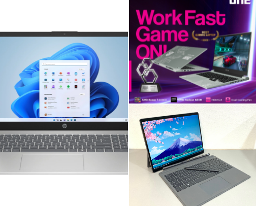 Laptop and tablet cover photo collage