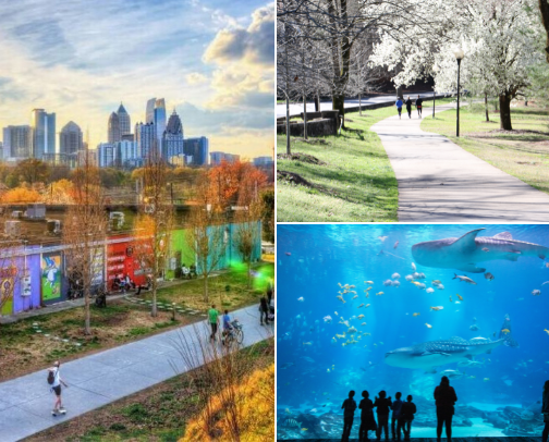 Fun things to do in ATL cover photo collage