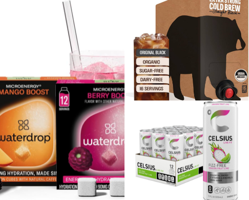 Best Sugar-Free Energy Drinks, Clean Caffeine & Healthy Coffee Alternatives cover photo collage