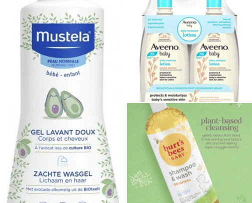 Skincare recs for baby👶🏻 cover photo collage