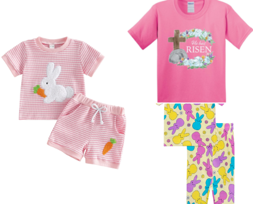 Girls Easter Trendy clothing 🐣💐 cover photo collage