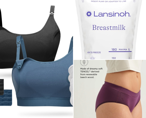 Breast Feeding & Postpartum Essentials cover photo collage