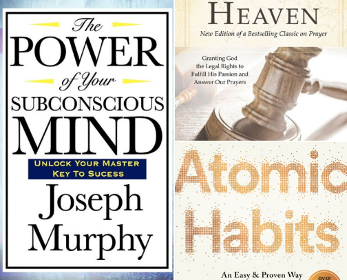 My Top Book Recommendations for Personal Growth, Faith, and Focus cover photo collage