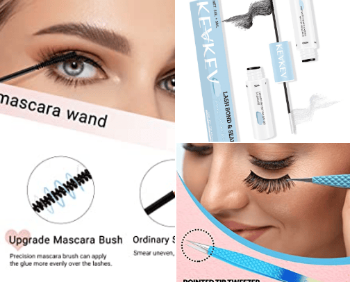 Amazon lashes cover photo collage