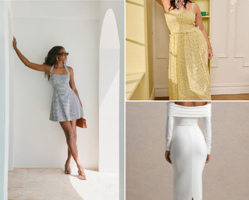 Summer dress cover photo collage