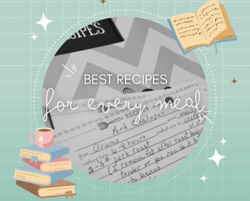 Family Favorite Recipes for Every Meal cover photo collage