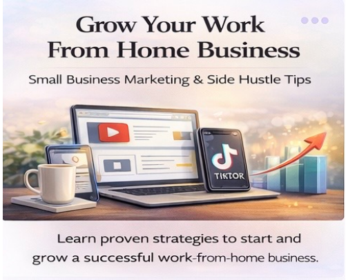 Grow Your Work From Home Business cover photo collage