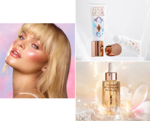 Charlotte Tilbury cover photo collage