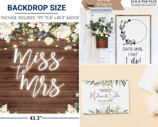 Get Your Wedding Inventory Today! cover photo collage