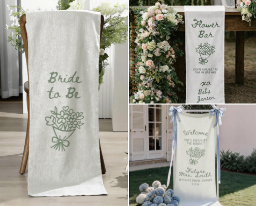 Fresh off the Market Bridal Shower Theme cover photo collage