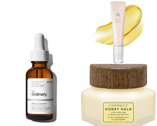 Skincare products that I use and recommend🎀 cover photo collage