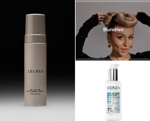 Current hair routine cover photo collage