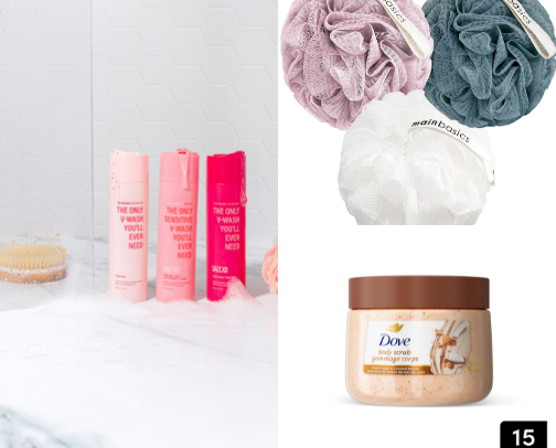 Shower faves cover photo collage